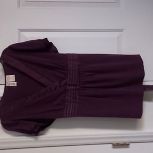 Short sleeved blouse with back tie